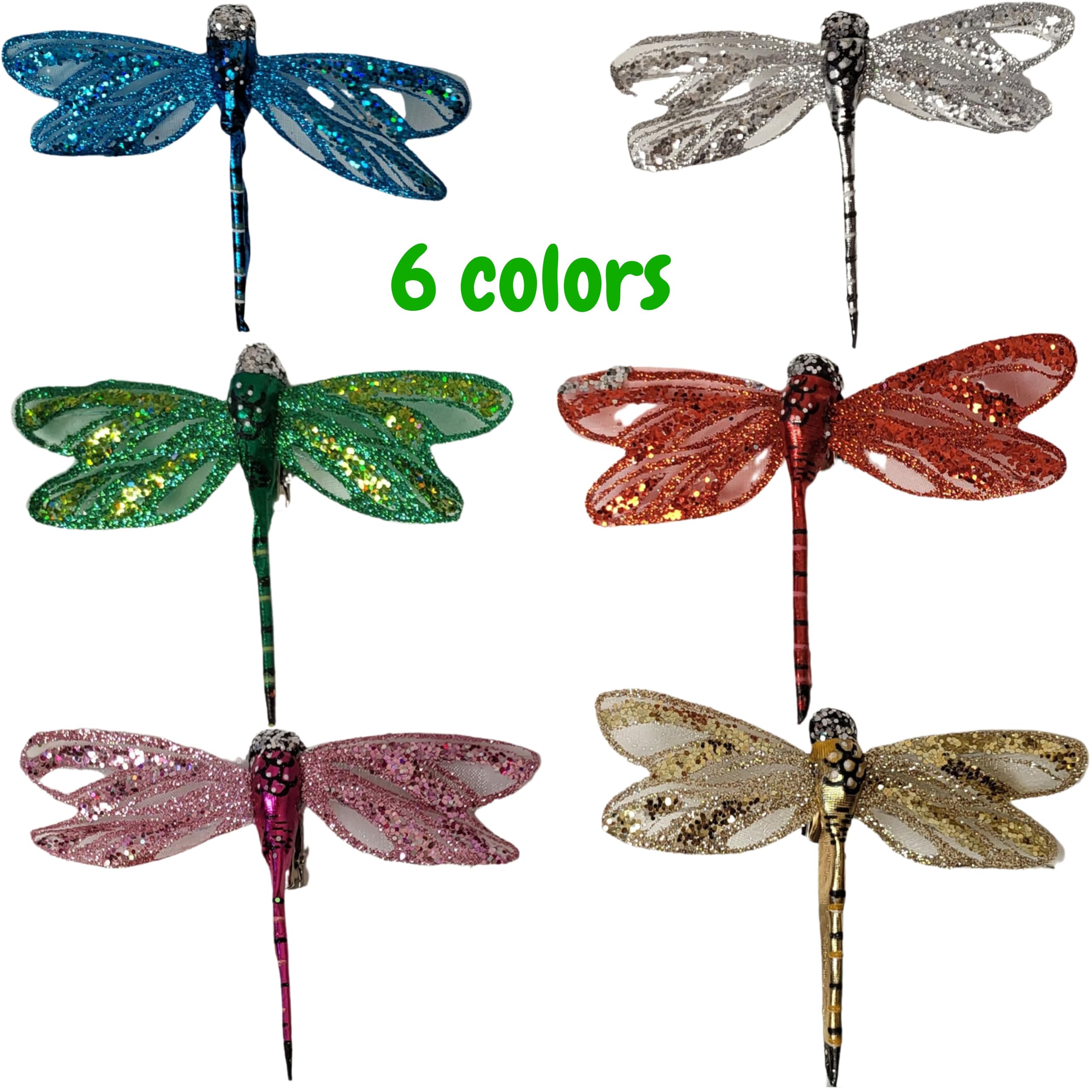 Amazon.com: Dragonfly Clip On Decorations Set of 24, Multi Colored